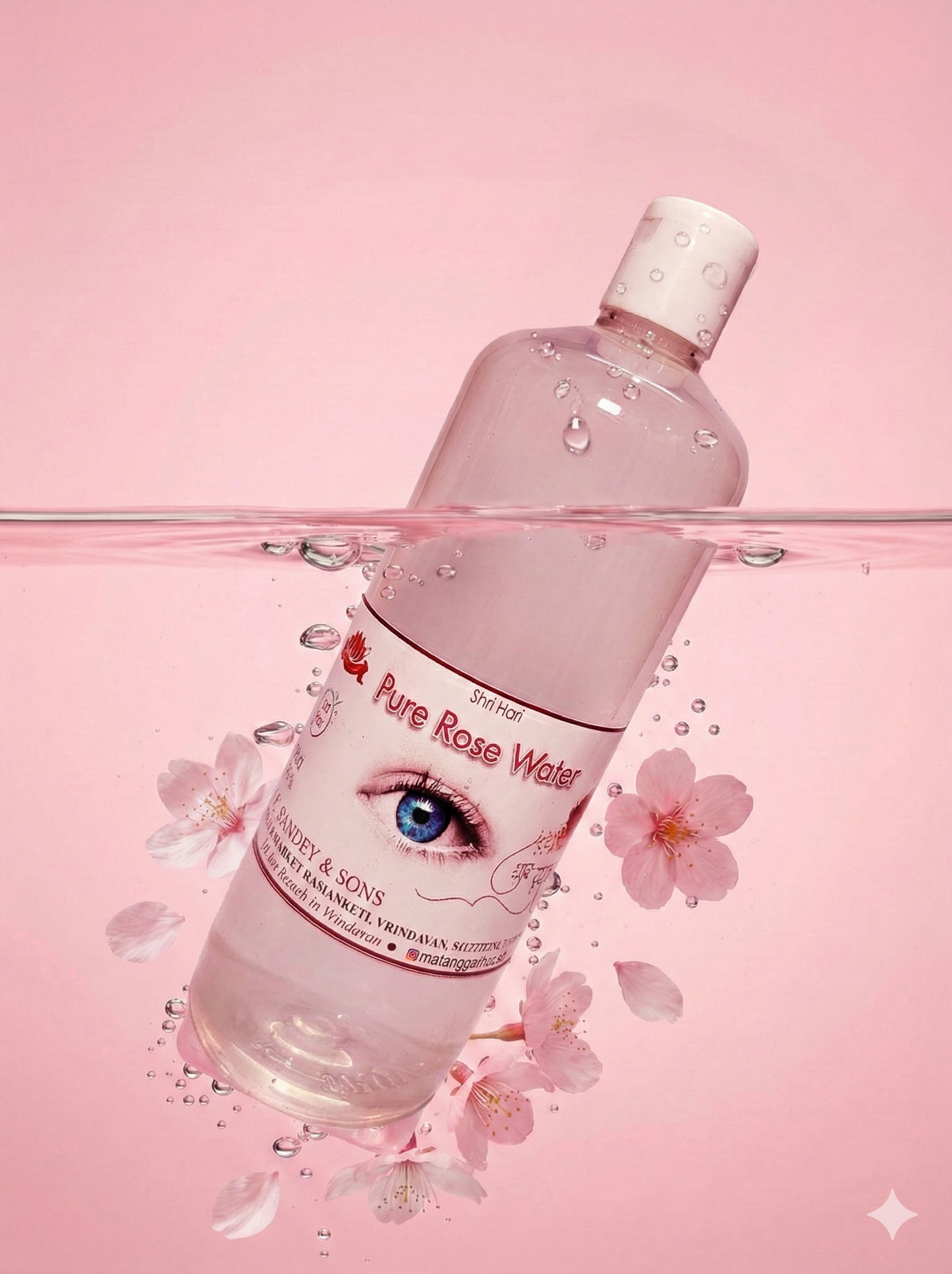 Pure Rose Water bottle
